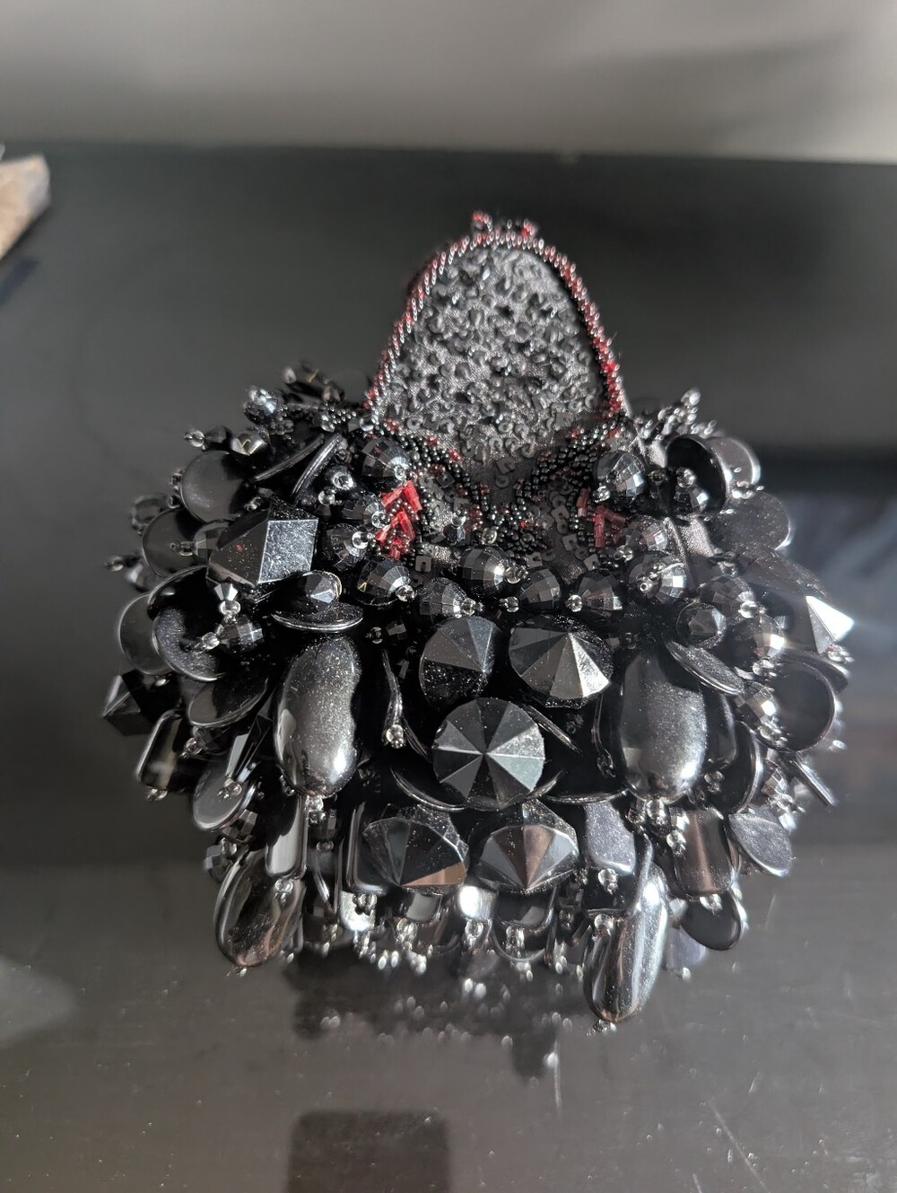 Mary Frances Vintage Black Jack Evening Bag